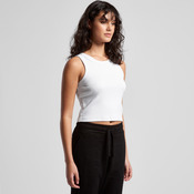Women's Organic Rib Crop Tank