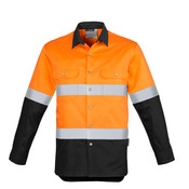 Syzmik Men's Hi Vis Spliced Industrial Shirt - Hoop Taped