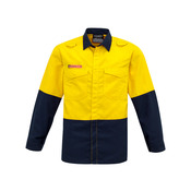 Syzmik Workwear Mens Hi Vis Spliced Shirt - FR RATED / HRC 1